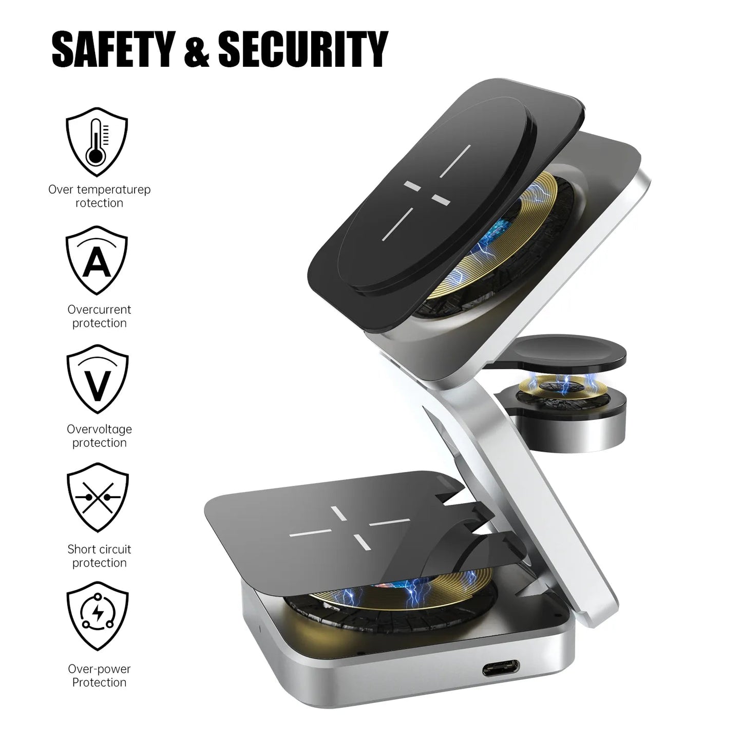 3 in 1 Wireless Charging Station - Spark Works