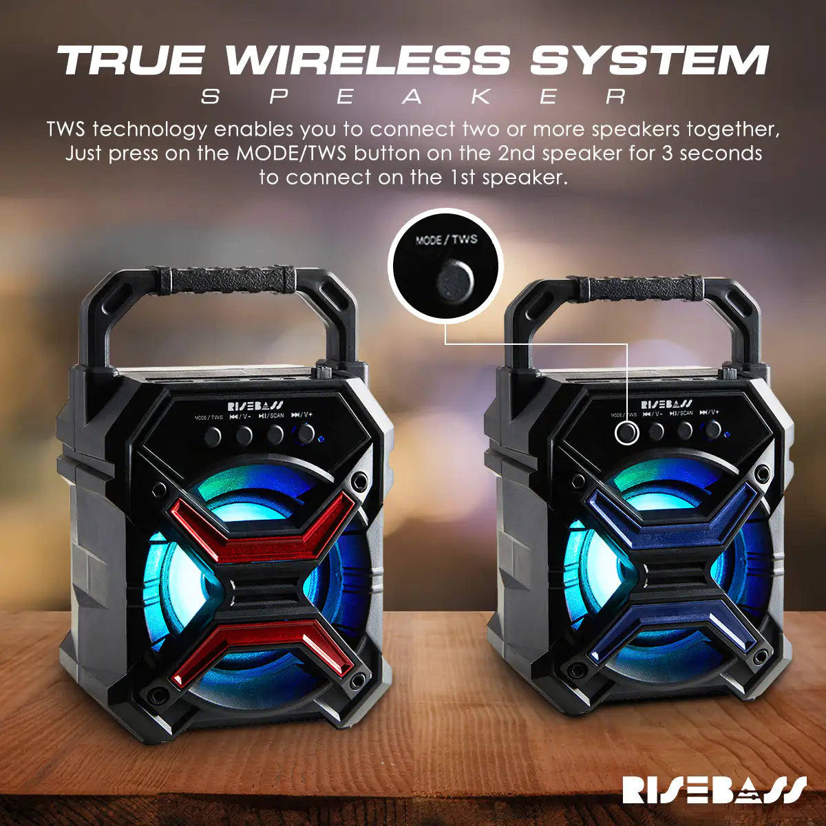 Portable Wireless Bluetooth Speaker - Spark Works