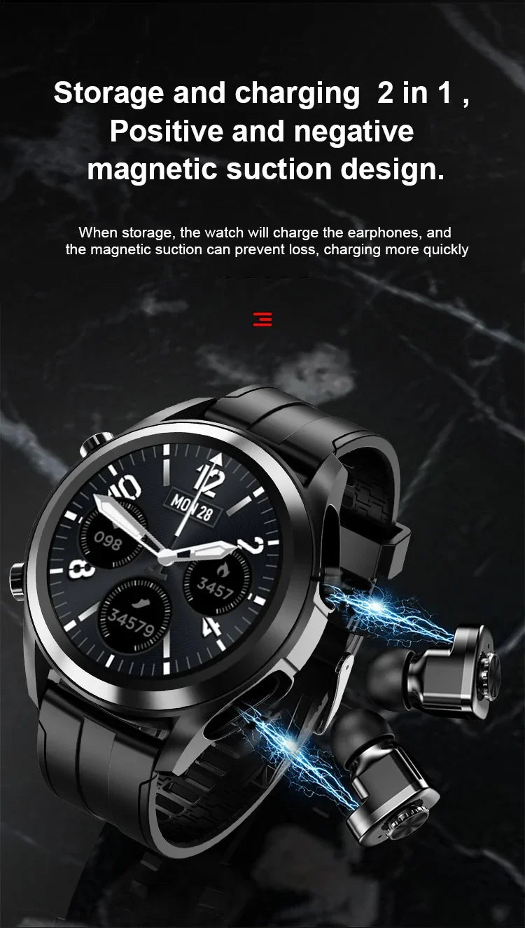2 In 1 In Ear Wireless Stereo Earbuds Smart Watch - Spark Works