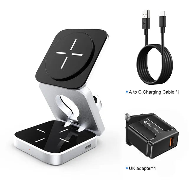 3 in 1 Wireless Charging Station - Spark Works