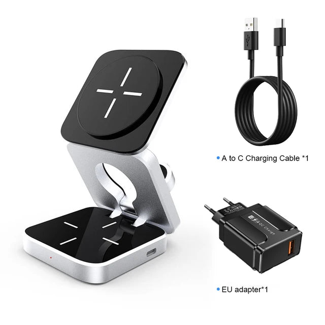 3 in 1 Wireless Charging Station - Spark Works