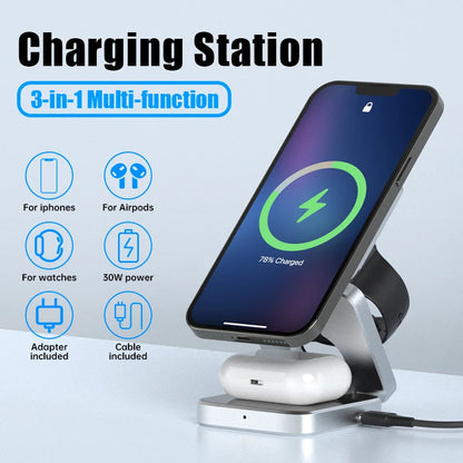 3 in 1 Wireless Charging Station - Spark Works